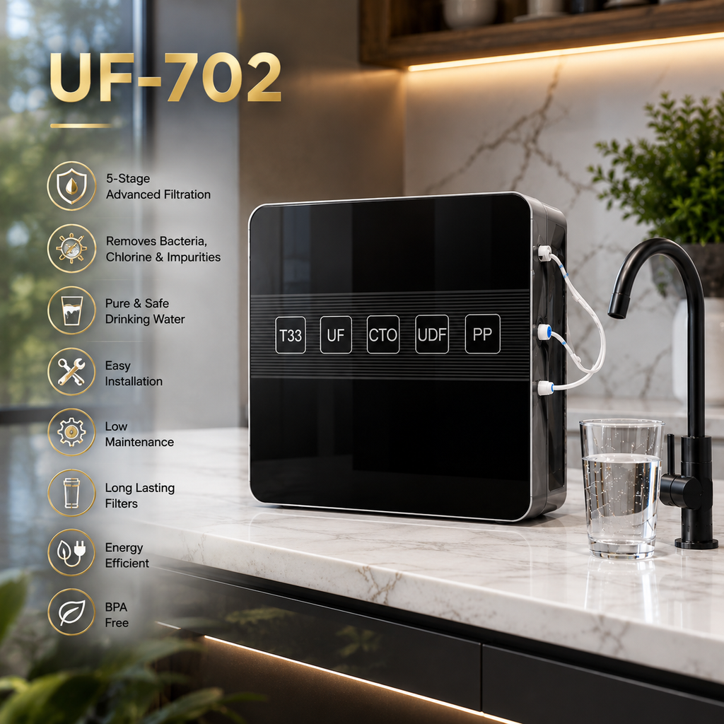 LWC BLACK- UF-702 Under Sink Water Purifier