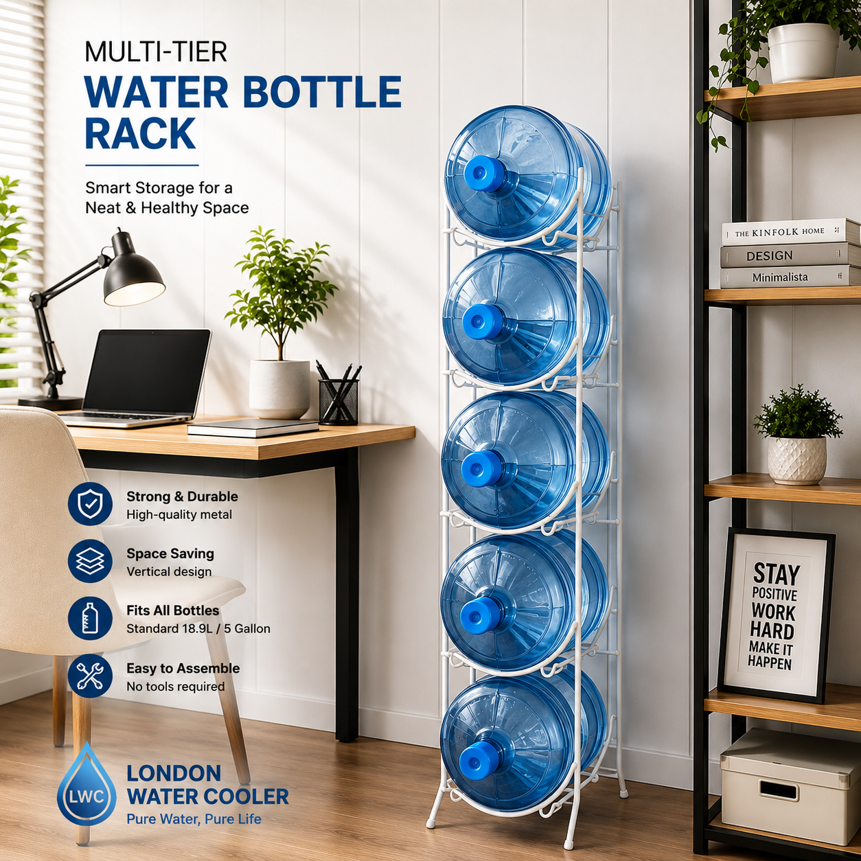 5 Stage Multi-Tier Water Bottle Rack | LWC R-2/26